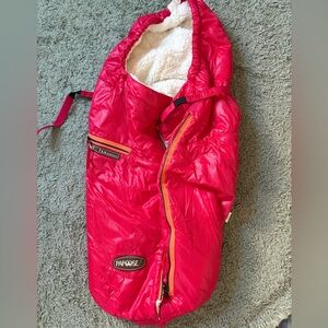 Papoose Red Baby Stroller Snuggly